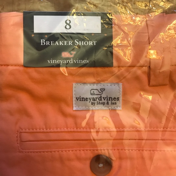 Vineyard Vines NWT boys orange size 8 shorts - Picture 3 of 4